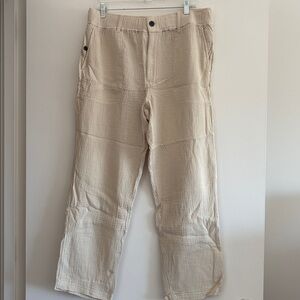 UpWest Beige Textured Pants